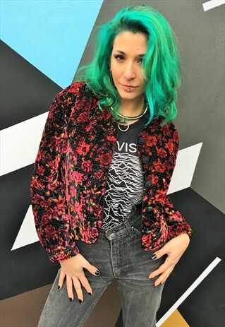 VINTAGE CROPPED VELVET JACKET