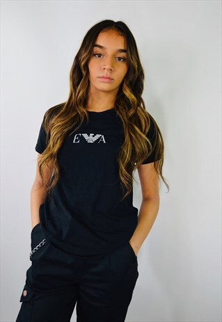 VINTAGE EMPORIO ARMANI BLACK T SHIRT