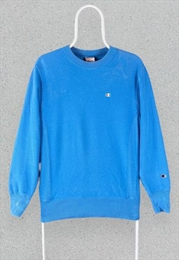 Vintage Champion Blue Reverse Weave Sweatshirt Mens Small