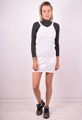 NIKE WOMENS VINTAGE DRESS MEDIUM WHITE 90'S