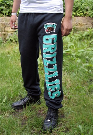 VINTAGE MITCHELL AND NESS VANCOUVER GRIZZLIES JOGGERS