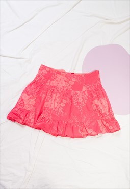 Vintage Skirt Y2K Fairy Frilly Mini in Pink