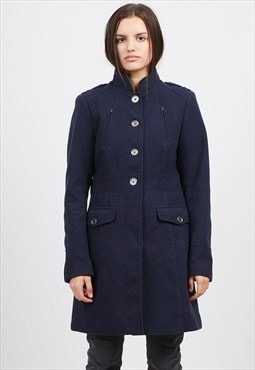 Korea Women Coat Long Baggy Warm Fur Lined Snow Winter Denim Fashion Jean Jacket