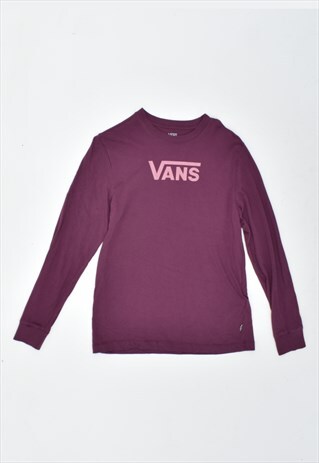 VINTAGE 90'S VANS TOP LONG SLEEVE MAROON