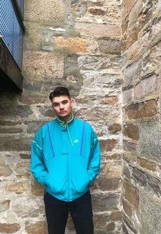 NIKE VINTAGE WINDBREAKER 1/4 ZIP SHELL JACKET / PULLOVER