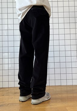 Vintage ARMANI Corduroy Pants Trousers Black Collezioni 