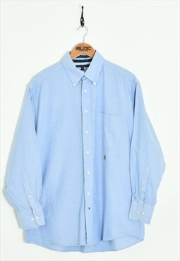 Vintage Tommy Hilfiger Shirt Blue XXLarge