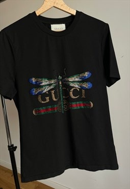 Gucci Lullaby Black Cotton Tee