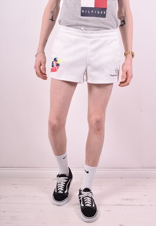 SERGIO TACCHINI MENS VINTAGE SHORTS W34 WHITE 90'S