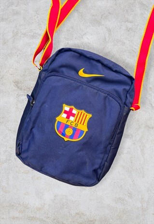 VINTAGE NIKE BARCELONA MESSENGER SHOTTA BAG BLUE