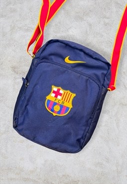 Vintage Nike Barcelona Messenger Shotta Bag Blue
