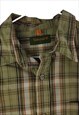 VINTAGE TIMBERLAND PLAID SHIRT IN GREEN S