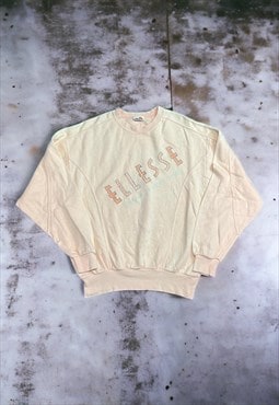 Vintage Ellesse Embroidered Spell Out Sweatshirt