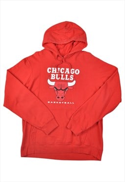 Vintage NBA Chicago Bulls Hoodie Sweater Red Small
