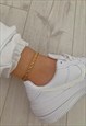 THICK GOLD CHUNKY ROPE CHAIN ANKLET