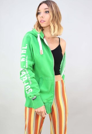 RETRO OVERSIZED SUPERDRY TRACK TOP HOODIE