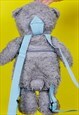Y2K ME TO YOU BEAR TATTY BEAR BACKPACK BAG CUTE GREY BLUE