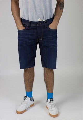 VINTAGE DIESEL DARK DENIM SHORTS
