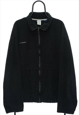Vintage Columbia Black Full Zip Fleece Mens