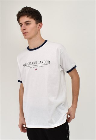 G&G UNISEX NAVY RINGER LTD S/S TEE