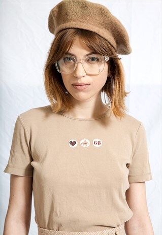 CREAM ARMY STAR VINTAGE TEE