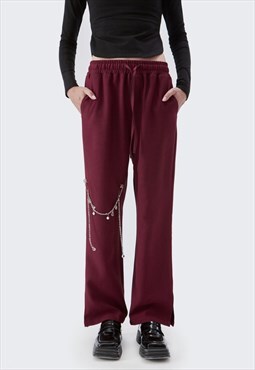 Miillow Houndstooth casual loose woven trousers