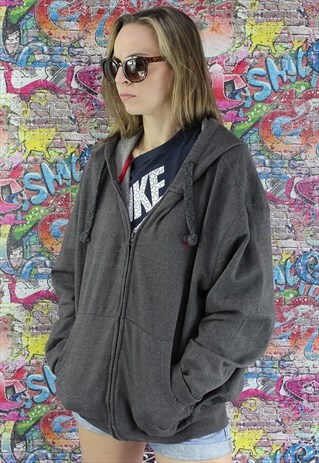 VINTAGE HOODIE/HOODED SWEATSHIRT. UNISEX.