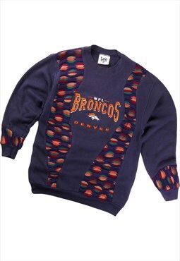 REWORK 90's NFL Sweatshirt X COOGI Broncos Crewneck Navy