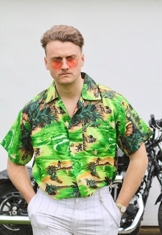 ON SHORE USA VINTAGE TRIBAL JUNGLE SHIRT