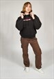 Vintage Cargo Trousers (32) brown Y2K pants low rise skater