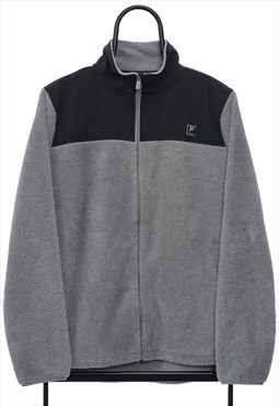 Vintage Fila Sport grey Teddy Bear Fleece Womens