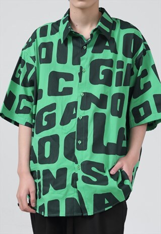 MEN'S PERSONALIZED LETTER PRINT SHIRT SS2023 VOL.2