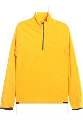 Nike 90's Quarter Zip Warm Fleece Large Yellow