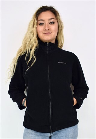 VINTAGE 90'S PATAGONIA BLACK FLEECE JACKET