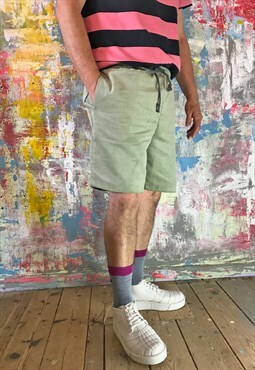 Green Cord  Shorts
