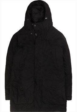 Vintage  Timberland Puffer Jacket Hooded Full Zip Up Black