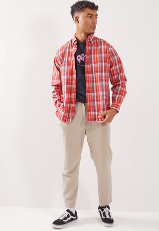 VINTAGE TOMMY HILFIGER CHECK LONG SLEEVE SHIRT