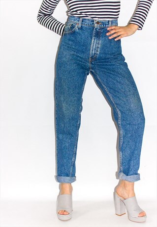 VINTAGE SUPER HIGH WAIST ACID WASH LEVI'S JEANS