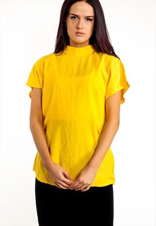 VINTAGE HIGH NECK BLOUSE ACBL45
