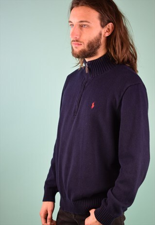 VINTAGE 90'S RALPH LAUREN 1/4 ZIP JUMPER