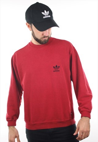 red and black adidas jumper