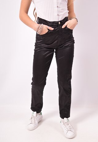 VINTAGE FERRE HIGH WAIST TROUSERS BLACK