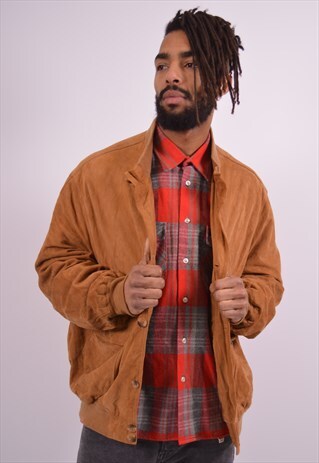 VINTAGE SUEDE JACKET BROWN