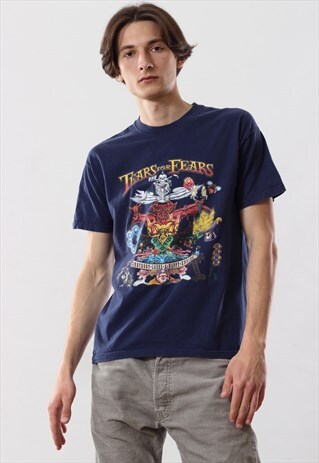 2005 VINTAGE TEARS FOR FEARS TOUR BAND TEE T SHIRT