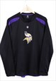 Vintage NFL Minnesota Vikings Jersey Black Long Sleeve 90s