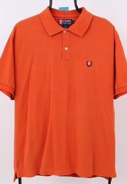 chaps ralph lauren orange polo shirt 