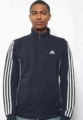 VINTAGE ADIDAS FULL ZIP SWEATSHIRT BLUE