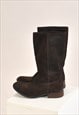 VINTAGE 00S SUEDE LEATHER BIKER BOOTS