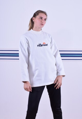 WHITE ELLESSE SWEATSHIRT