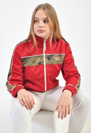 VINTAGE TRACK JACKET IN RED